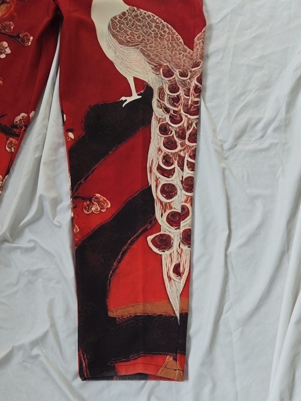 Men's/Unisex Multicolored, Graphics, Peacock, Floral Pants All Over Design - Picture 8 of 16
